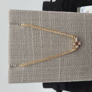 AllSaints Gold Cross Necklace